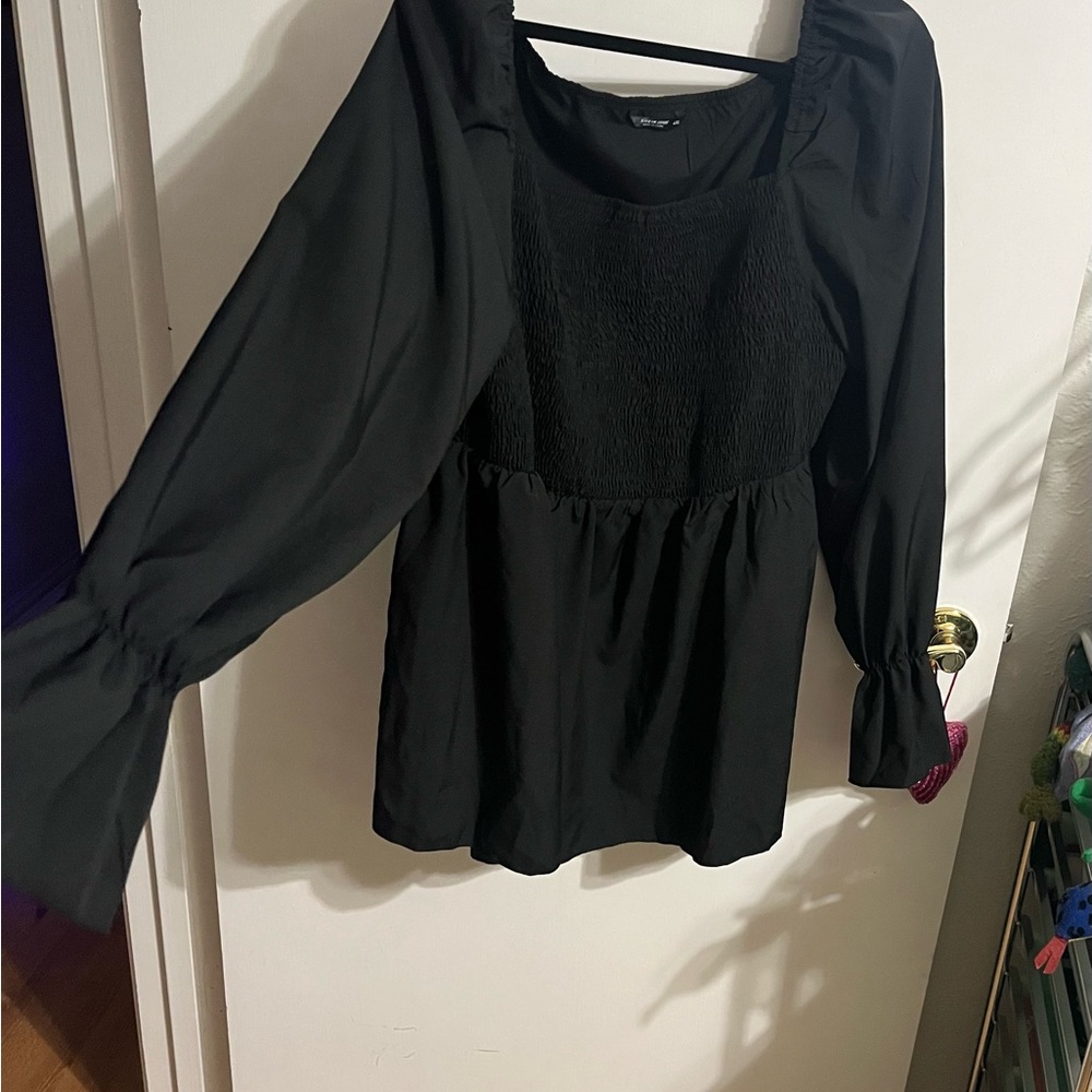 ❤️ 4X Black Long Sleeve Women's Top - Picture 11 of 12